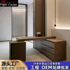 Fabricantes de gabinetes piel de madera simple moderna casa entera a medida Guangdong Foshan exportación estilo europeo gabinete completo