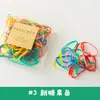 Personalizado de Fábrica Nuevo Color Banda de Goma Pequeña Color Gelatina Alta Elasticidad Macarrón Cuerda Desechable para el Cabello alrededor de 10g Bolsa