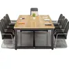 Mesa de Conferência para Sala de Reunião Estilo Moderno Minimalista Mesa de Treinamento Empilhável Bancada de Trabalho Mesa Grande Longa Mesa de Escritório de Alta Qualidade