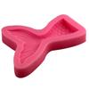 Molde de silicona líquida con forma de cola de pez de sirena, mini molde para hornear azúcar y chocolate.
