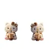 Colgante de gancho para coche de Hello Kitty de dibujos animados 2D Llavero de mochila acrílico transfronterizo Adorno plano lindo de nuevo estilo