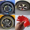 Pegatinas Reflectantes para Coche de Nuevo Producto Transfronterizo, Pegatinas Reflectantes para Rines de Coche, Pegatinas Decorativas de 18-21 pulgadas, Juego de 6 Piezas de Pegatinas de Línea