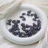 Dingyi Transparente Melocotón Pequeño Luna Fría Acrílico Galvanizado Agujero Pasante Cuentas Sueltas Hecho a Mano Resistente al Desgaste Pulsera DIY Accesorios de Joyería