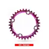 Placas de Coroa Positiva e Negativa para Bicicletas de Montanha, 32T, 34T, 36T, 38T Placas Redondas e Ovais, Coroa Única 104BCD