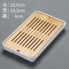 Bambu Mesa de imersão seca redonda longa quadrada Kung Fu Tea Tray estilo japonês Mini simples pequena mesa de chá armazenamento de água bandeja de chá moderna