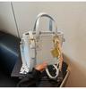 Bolso de hombro cruzado de alta gama para mujer, moderno y versátil, estilo informal, estilo cubo, súper popular, 2025