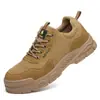 Zapatos de Protección Laboral de Alta Gama Color Caqui para Todas las Estaciones, Antimpacto, Antipinchazos, Alta Elasticidad, Absorción de Impactos, Protección de Seguridad Mejorada, Nuevos