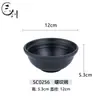 Tigela de Melamina Sanchuang Tigela Japonesa Pequena Individual Requintada Tigela de Arroz de 3 polegadas Tigela de Sopa Tamanho Pequeno Criativo Restaurante Comercial Preto