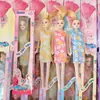 Traje de muñeca tamaño pequeño caja de regalo simulación exquisito niña princesa niños mini juguete regalo 2 yuanes tienda departamental