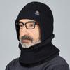 Gorro de Invierno para Hombres de Mediana Edad y Ancianos, Invierno con Forro Polar Cálido Grueso con Protección para las Orejas Papá Abuelo Gorro de Lana Tejido