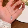 Collar Estilo Coreano Cielo Estrellado de Perlas para Mujer, Cadena de Cuello de Alta Gama con Accesorios de Piedra Ojo de Gato, Cadena para Suéter Clavicular de Lujo Ligero de Nicho