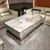 Mesas de Café da Manhã, Mesas e Cadeiras de Bar, Assentos em Lanchonete, Mesas de Chá de Ardósia de Luxo Leve para KTV, Mesas de Café de Mármore para KTV, Mesas de Jantar de Ardósia