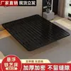 Cama flotante minimalista 1.68m Marco de cama de lujo ligero italiano sin cabecero, cama de hierro doble, marco de cama de hierro para apartamento