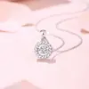 Collar Colgante Halo de Diamante Trapezoidal Sol Radiante Plata de Ley S925 Lujo Accesible para Mujer Nicho Venta Caliente Joyería Transfronteriza Al por Mayor