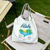 2026 Nuevo Bolso de Hombro Bordado Estilo Cadena de Bolas de Cuero, Gran Capacidad, Versátil, de Alta Calidad para Mujer