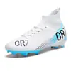 Zapatos de Fútbol de Caña Alta Transfronterizos para Hombres y Mujeres, Zapatos de Entrenamiento con Tacos Largos para Césped Artificial de Estudiantes, Zapatos de Fútbol en Stock, Transpirables