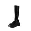 Botas Curtas, Botas Simples de Primavera e Outono, Botas de Cavaleiro, Botas Femininas Acima do Joelho, Botas Altas, Botas de Solado Grosso Pequeno
