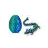 Popular Transfronterizo Huevo de Dragón de Diamante de Cristal Impreso en 3D Huevo de Pascua con Articulaciones Móviles Adorno Juguete Artesanía