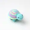 Pingente de Boneca de Crochê Popular Feito à Mão Transfronteiriço, Enfeite de Tartaruga Pequena de Crochê com Fio, Acessório de Pingente para Chaveiro Tricotado
