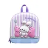 Mochila de Lunares con Lazo para Niños y Niñas, Linda Mochila Escolar Pequeña de Caparazón Duro de Conejito 3D para Niñas, Nueva Mochila Infantil