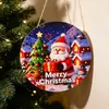 Decoraciones de Pared Navideñas Europeas y Americanas de Productos Nuevos Transfronterizos para el Hogar, Tienda y Ambiente de Fiesta, Carteles Colgantes de Artesanía de Madera