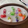 Llavero Lindo Serie de Verduras Pimiento Colgante de Animales de Dibujos Animados Pareja Decoración Simple para Mochila de Estudiante Regalo