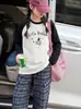 Conjunto de Camiseta de Manga Larga para Niñas para Primavera y Otoño 2026 Nuevo Estilo Ropa de Otoño para Niñas Grandes Pantalones Casuales a Cuadros Modernos
