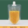 Saco Transparente Colorido de PP Saco para Armazenamento de Grãos Auto-suportável Boca de Sucção Saco Selado Saco para Arroz de Soja Saco para Cerveja Saco para Bebidas
