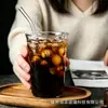 Copo com Tampa Flip-Top, Copo de Vidro de Grande Capacidade, Caneca de Café com Alça de Orelha, Copo para Leite e Suco, Estilo Moderno Minimalista para Escritório e Estudante