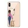 Adecuado para Funda de Teléfono Móvil Iphone15 Exportación Xsmax Moda Pintado a Mano Funda de Niña
