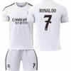 2526 Nova Camisa de Futebol Cavalo Real Camisa de Casa N°. 7 Ronaldo Não. 9 Mbappé Não. 10 Terno Infantil Adulto
