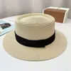 Nuevo Sombrero de Paja Tejida Colorido Estilo Dopamina Hyuna 2025 para Mujer con Cuentas de Madera de Colores Sombrero de Sol Que Hace que el Rostro Parezca Más Pequeño para la Playa
