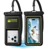 Nova capa de celular à prova d'água em PVC, pode ser usada na transversal, flutua na água, adequada para mergulho e natação ao ar livre, compatível com tela sensível ao toque