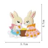 Nuevo Parche de Bordado de Conejo de Dibujos Animados para Coser o Pegar para Reparar Chaquetas de Plumas para Niños