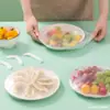 Caja de almacenamiento para film plástico, montada en la pared sin perforaciones, caja de almacenamiento desmontable para bolsas de plástico desechables, artefacto para el hogar en la cocina