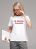 Camiseta 100% Algodão Puro de Manga Curta, Estilo Americano, Versátil, Confortável, Estilosa, Nicho, Estampa Artística, Nova Blusa Verão 2026