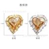 Explosiones hermosa guerrera aleación joyería de uñas agua hielo luna Super Flash amor accesorios K9 decoraciones de corazón torcido al por mayor