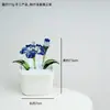 Maceta de Flores Esmaltada Zibo, Decoración con Flores Artificiales, Artesanía, Regalo del Día de la Madre, Flor Eterna, Decoración Creativa de Escritorio