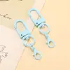 Cierre de Puerta Giratorio en Forma de U de Colores Pintado Broche de Langosta Accesorios para Joyería DIY Colgante para Llavero Hebilla para Colgar Bolsas Muñecas