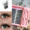 Conjunto popular de cola para comércio exterior WM43 Cílios grossos estilo americano esfumado, vibe sofisticada de alta qualidade, cílios postiços para exportação