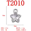 Mini Gota de Agua Oval Corazón Estrella de Cinco Puntas Forma de Corazón Zirconia Incrustada Cobre Puro Colgante Pendiente Hecho a Mano Borla Colgante Materiales