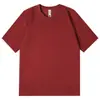 Nova Camiseta Sorona de Manga Curta 260g, T-shirt de Cor Sólida Antibacteriana de Manga Curta para o Verão, Gola Redonda Solta de Seda Ice