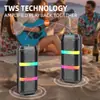Altavoz Bluetooth Portátil para Exteriores y Escritorio Sing-E de 4 pulgadas con Luces LED Soporta Función de Radio FM
