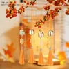 Venta al por mayor Año Nuevo Festival de Primavera Caqui Ruyi Estilo Chino Colgante DIY Simulación Caqui Puerta Ventana Coche Carrillón de Viento Borla Adorno Colgante