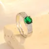 Novo Anel de Ouro 18K com Zircônia Design de Nicho Luxo Acessível Anel Ajustável de Alta Qualidade Joia de Mão Elegante e Versátil