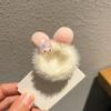 Outono e Inverno acessórios de cabelo peludo dupla bola de cabelo anel de cabelo bonito dos desenhos animados melodia cabeça de bola de cabelo anel de cabelo cocar das crianças