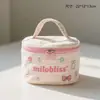 Bolsa de Maquillaje Personalizada con Estampado de Flores Ins Bolso Lindo Femenino con Corazón Portátil de Gran Capacidad Neceser para Artículos de Tocador y Maquillaje