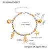 Set Misterioso de Pulseras de Cuentas DIY con Estrella de Mar, Concha, Circonita 5A, Joyería de Acero Inoxidable para el Festival del Bote del Dragón Pulsera Transfronteriza