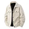Jaqueta Masculina Retro Japonesa de Outono e Primavera com Gola Reversível, Roupa de Trabalho, Jaqueta da Moda, Nova, Casual, Solta, Moderna, Versátil, Top, Outer