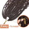 Cabello africano de ganchillo, tres trenzas, diosa voladora, concubina, cabello trenzado europeo y americano, trenzas de río, mujeres